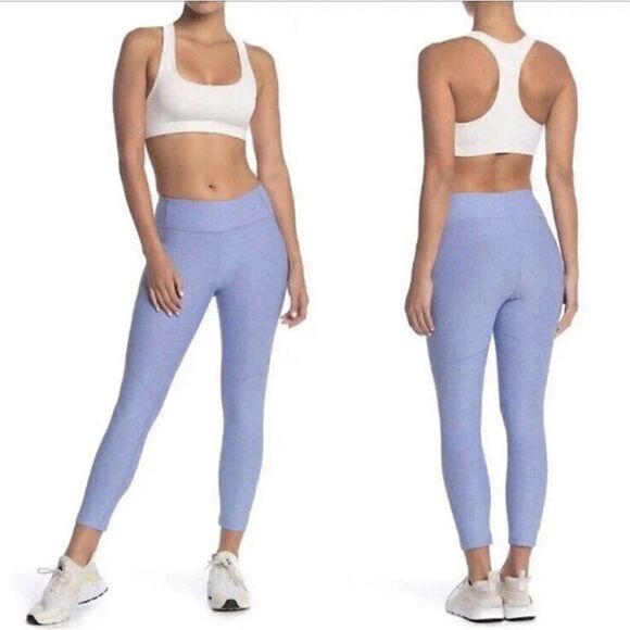 Outdoor Voices 7/8 Length Leggings Heathered Blue Purple Women’s Size Small - Picture 2 of 7